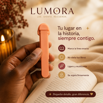 Marcapáginas Inteligente que Marca la Línea Exacta